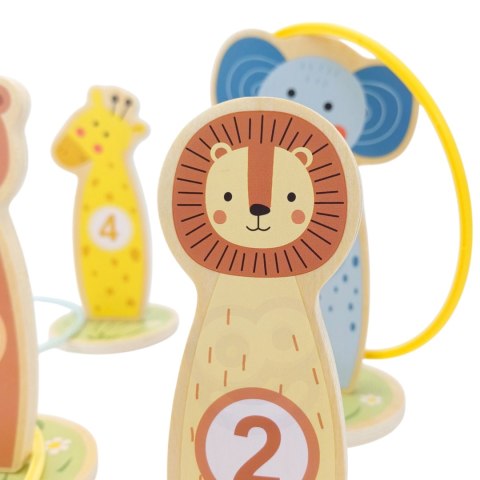 TOOKY TOY Rzut do Celu Drewniana Gra Zręcznościowa Obręcze 15 el. TOOKY TOY Rzut do Celu Drewniana Gra Zręcznościowa Obręcze 15 el.