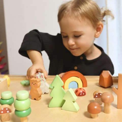 Tooky Toy TOOKY TOY Zestaw Leśny Układanka w Stosy Klocki Figurki Tooky Toy TOOKY TOY Zestaw Leśny Układanka w Stosy Klocki Figurki