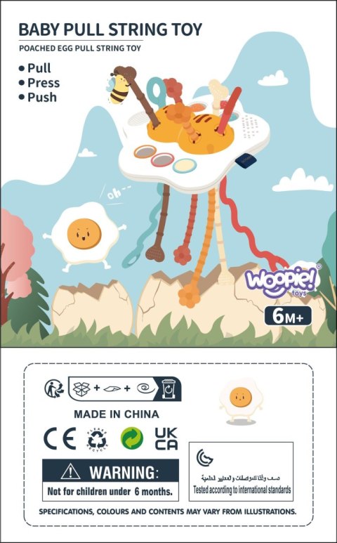 Woopie Baby WOOPIE BABY Zabawka Sensoryczna Montessori Gryzak Grzechotka Wielofunkcyjny UFO