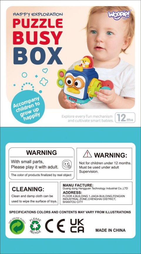 Woopie WOOPIE Pingwinek Montessori Piłka Sensoryczna 6w1