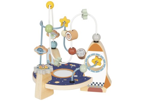TOOKY TOY Drewniana Rakieta Pętla Motoryczna Labirynt TOOKY TOY Drewniana Rakieta Pętla Motoryczna Labirynt