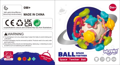 Woopie Baby WOOPIE BABY Miękka Grzechotka 4w1 Gryzak Zabawka Sensoryczna dla Niemowląt 0m+