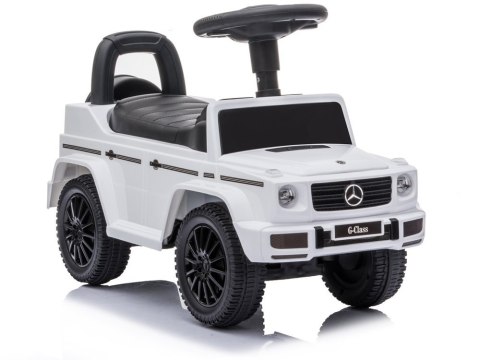 Jeździk Mercedes G-Class 652 Biały Dźwięk Klaksonu Silnika Jeździk Mercedes G-Class 652 Biały Dźwięk Klaksonu Silnika