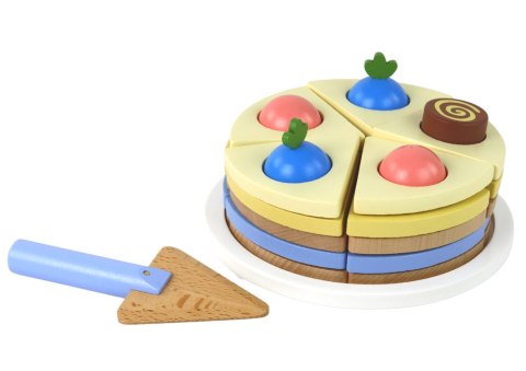 Drewniane Ciasto Tort Kawałki 8 ele. Drewniane Ciasto Tort Kawałki 8 ele.