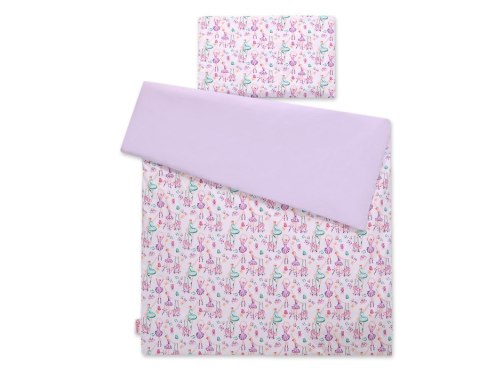 Dwustronna pościel dla dzieci 2-częściowa bawełniana 140x200 Junior - baletnice fioletowe Bobono Dwustronna pościel dla dzieci 2-częściowa bawełniana 140x200 Junior - baletnice fioletowe Bobono