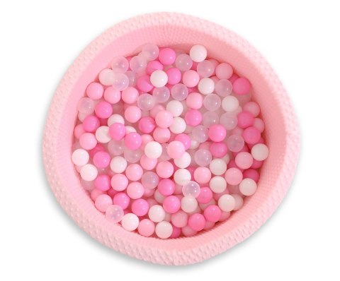 Suchy basen minky H-40 cm z piłkami 200szt.- różowy Bobono Suchy basen minky H-40 cm z piłkami 200szt.- różowy Bobono