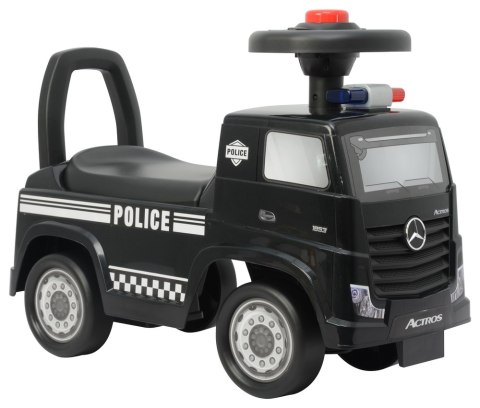 Jeździk Mercedes Actros Policja 3316A Czarny Jeździk Mercedes Actros Policja 3316A Czarny