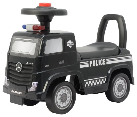 Jeździk Mercedes Actros Policja 3316A Czarny Jeździk Mercedes Actros Policja 3316A Czarny