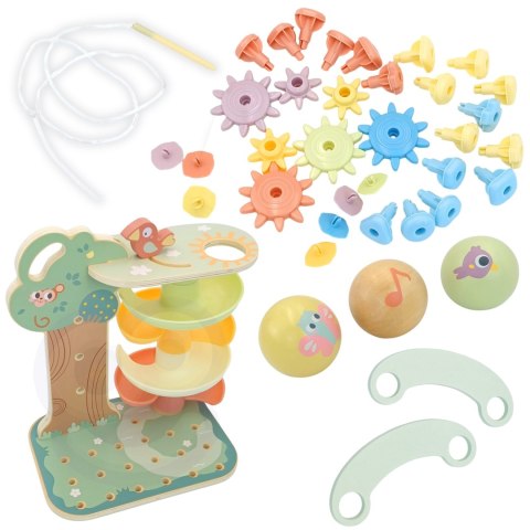 Woopie Let's Go Green WOOPIE GREEN Drzewko Aktywności Kulodrom Montessori 4w1 FSC