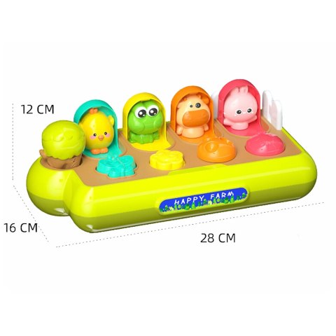 Woopie Baby WOOPIE BABY Zabawka Edukacyjna Wyskakujące Zwierzątka Szczęśliwa Farma POP-UP