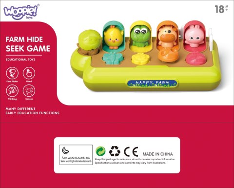 Woopie Baby WOOPIE BABY Zabawka Edukacyjna Wyskakujące Zwierzątka Szczęśliwa Farma POP-UP