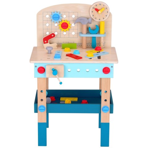 TOOKY TOY Drewniany Stół Do Majsterkowania Warsztat TOOKY TOY Drewniany Stół Do Majsterkowania Warsztat