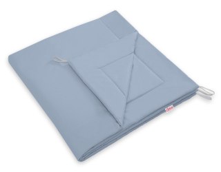 Namiot TIPI dla dzieci + mata + poduszki + zawieszki pióra - brudny niebieski Bobono