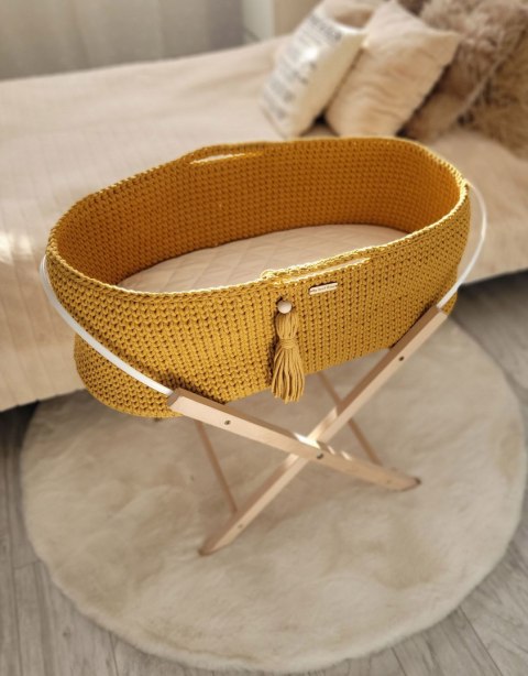 Kosz Mojżesza BOHO Handmade - musztardowy My Sweet Baby Kosz Mojżesza BOHO Handmade - musztardowy My Sweet Baby
