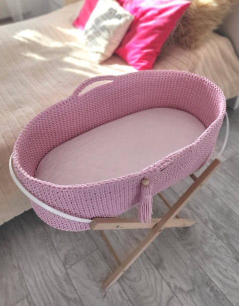 Kosz Mojżesza BOHO Handmade - różowy My Sweet Baby Kosz Mojżesza BOHO Handmade - różowy My Sweet Baby