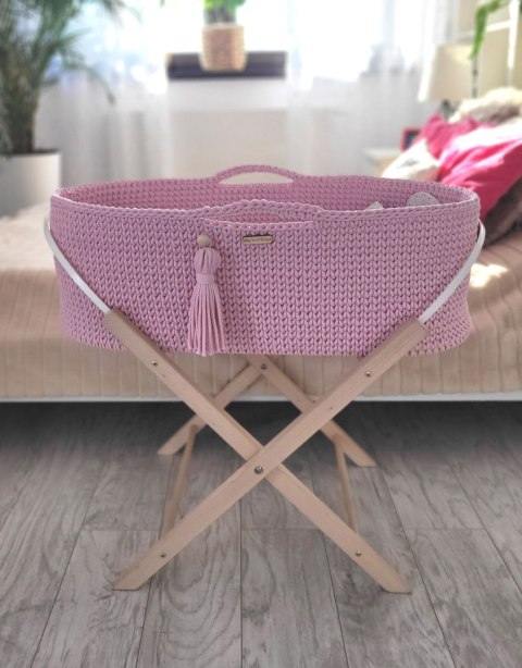 Kosz Mojżesza BOHO Handmade - różowy My Sweet Baby Kosz Mojżesza BOHO Handmade - różowy My Sweet Baby