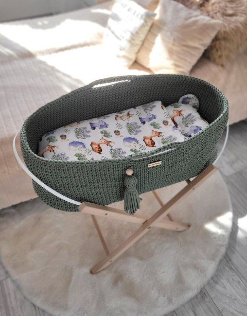 Kosz Mojżesza BOHO Handmade - pistacja My Sweet Baby Kosz Mojżesza BOHO Handmade - pistacja My Sweet Baby