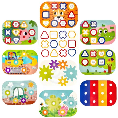 Woopie Let's Go Green WOOPIE GREEN Konstrukcyjny BOX Motoryczny Montessori 12w1 FSC