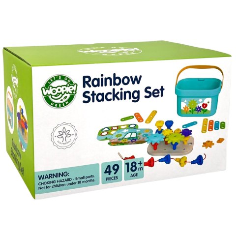 Woopie Let's Go Green WOOPIE GREEN Konstrukcyjny BOX Motoryczny Montessori 12w1 FSC