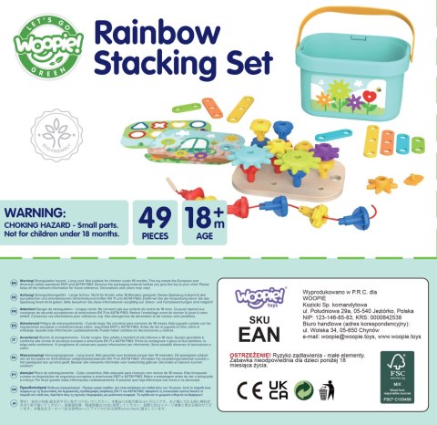 Woopie Let's Go Green WOOPIE GREEN Konstrukcyjny BOX Motoryczny Montessori 12w1 FSC