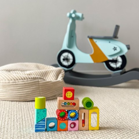 Tooky Toy TOOKY TOY Drewniane Pudełko Klocki Sensoryczne Układanka Multifunkcyjna Kształty Dźwięk Dotyk 12 el. Tooky Toy TOOKY TOY Drewniane Pudełko Klocki Sensoryczne Układanka Multifunkcyjna Kształty Dźwięk Dotyk 12 el.