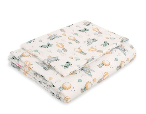 Komplet pościeli dla dzieci z wypełnieniem 135x100 cm- sky adventure Bobono Komplet pościeli dla dzieci z wypełnieniem 135x100 cm- sky adventure Bobono