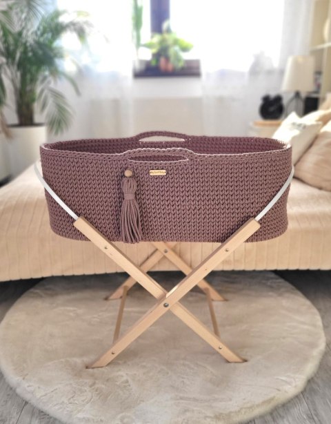Kosz Mojżesza BOHO Handmade - mauve My Sweet Baby Kosz Mojżesza BOHO Handmade - mauve My Sweet Baby