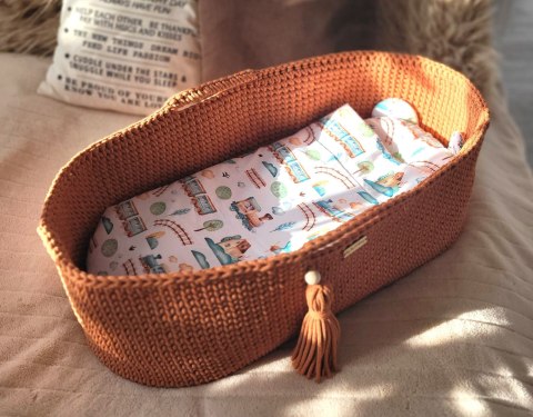 Kosz Mojżesza BOHO Handmade - terracotta My Sweet Baby Kosz Mojżesza BOHO Handmade - terracotta My Sweet Baby