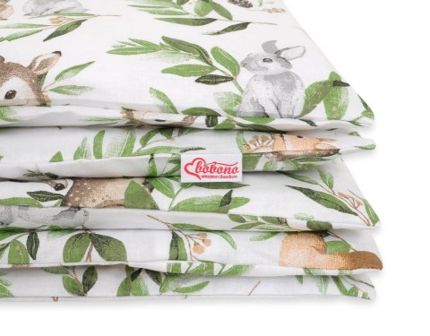 Pościel dla dzieci 2-częściowa bawełniana 120x90 cm - woodland green Bobono Pościel dla dzieci 2-częściowa bawełniana 120x90 cm - woodland green Bobono