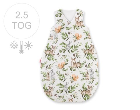 Śpiworek niemowlęcy całoroczny ocieplany 75 cm- woodland green Bobono Śpiworek niemowlęcy całoroczny ocieplany 75 cm- woodland green Bobono