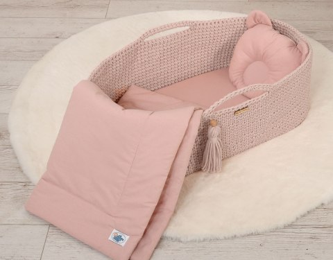 Pościel dla niemowląt z wypełnieniem kołderka i poduszka Miś - zestaw 2cz. - brudny róż My Sweet Baby Pościel dla niemowląt z wypełnieniem kołderka i poduszka Miś - zestaw 2cz. - brudny róż My Sweet Baby