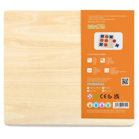 Viga Drewniana Gra Klasyczna Kółko i Krzyżyk