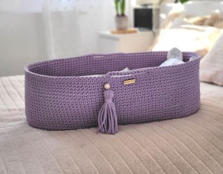 Kosz Mojżesza BOHO Handmade - lila My Sweet Baby