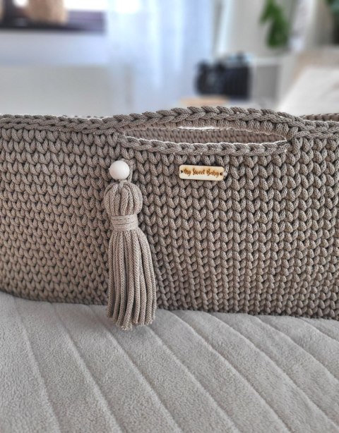 Kosz Mojżesza BOHO Handmade - sand My Sweet Baby Kosz Mojżesza BOHO Handmade - sand My Sweet Baby