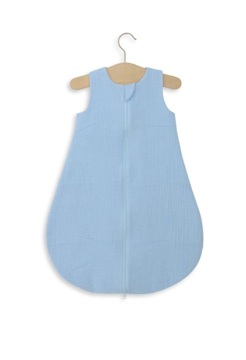 Muślinowy śpiworek dla dzieci zaokrąglony NEWBORN 0-6 mcy TOG 1.0 - blue Muślinowy śpiworek dla dzieci zaokrąglony NEWBORN 0-6 mcy TOG 1.0 - blue