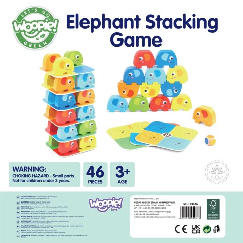Woopie Let's Go Green WOOPIE GREEN Słonik na Słoniku Gra Zręcznościowa FSC