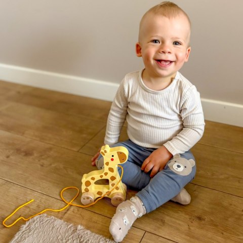 Tooky Toy TOOKY TOY Żyrafka do Ciągnięcia Drewniany