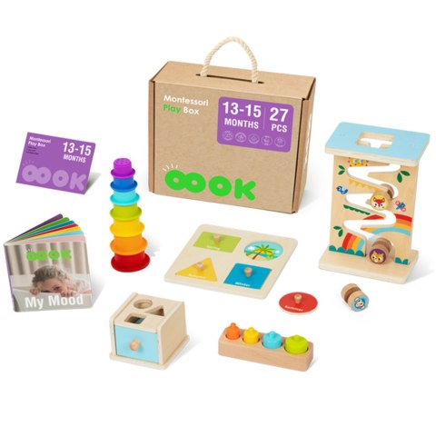 Tooky Toy TOOKY TOY Box Pudełko XXL Montessori Edukacyjne 6w1 Sensoryczne 13-15 Mies Tooky Toy TOOKY TOY Box Pudełko XXL Montessori Edukacyjne 6w1 Sensoryczne 13-15 Mies