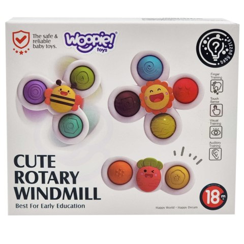 Woopie Baby WOOPIE BABY Spiner Zabawka Sensoryczna Edukacyjna 3w1