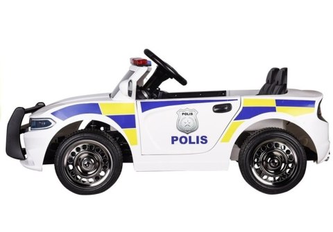 Auto na Akumulator Samochód Policyjny Biały Auto na Akumulator Samochód Policyjny Biały