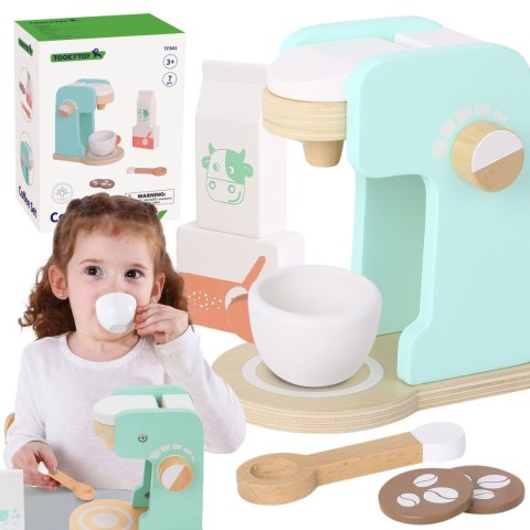 TOOKY TOY Drewniany Ekspres do Kawy Zestaw dla Dzieci 7 el. TOOKY TOY Drewniany Ekspres do Kawy Zestaw dla Dzieci 7 el.