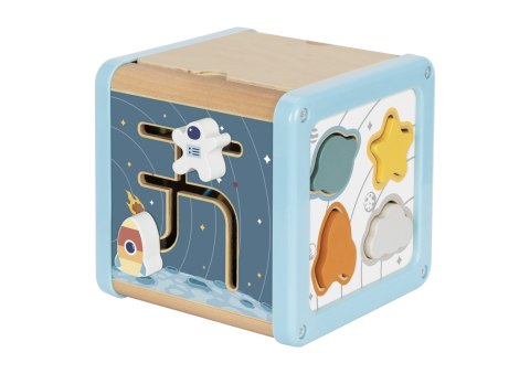TOOKY TOY Drewniana Kostka Aktywności Kosmos Sorter Labirynt TOOKY TOY Drewniana Kostka Aktywności Kosmos Sorter Labirynt