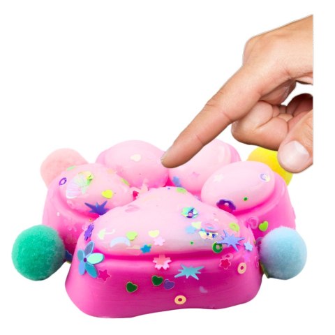 Gniotek Kocia Łapka Antystresowa Sensoryczna Squishy Konfetti Różowa Gniotek Kocia Łapka Antystresowa Sensoryczna Squishy Konfetti Różowa