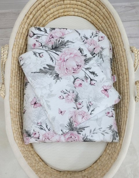 Komplet pościeli dla niemowląt z wypełnieniem 2-cz 75x100cm NEWBORN - Romantic peonies Komplet pościeli dla niemowląt z wypełnieniem 2-cz 75x100cm NEWBORN - Romantic peonies