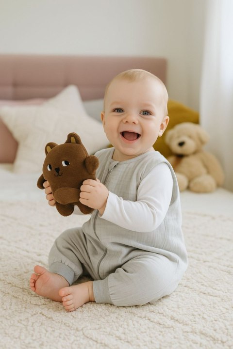 Muślinowy śpiworek dla dzieci z nogawkami L 9-24 mcy letni TOG 1.0 - szary Muślinowy śpiworek dla dzieci z nogawkami L 9-24 mcy letni TOG 1.0 - szary