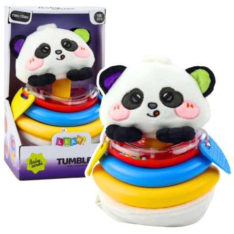 Zabawka Sensoryczna Tumbler Panda Piramidka Bujana Gryzaki Grzechotka Zabawka Sensoryczna Tumbler Panda Piramidka Bujana Gryzaki Grzechotka