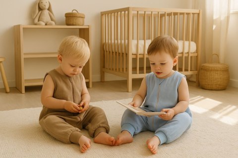 Muślinowy śpiworek dla dzieci z nogawkami XL 2-4 lata letni TOG 1.0 - blue Muślinowy śpiworek dla dzieci z nogawkami XL 2-4 lata letni TOG 1.0 - blue