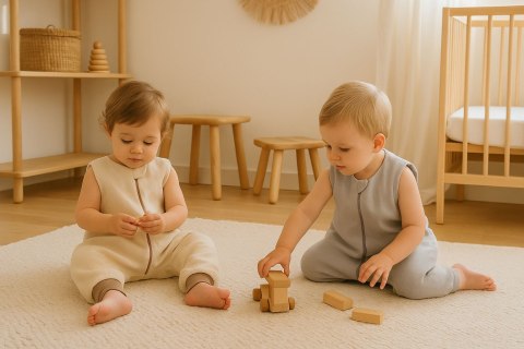 Muślinowy śpiworek dla dzieci z nogawkami XL 2-4 lata letni TOG 1.0 - cream Muślinowy śpiworek dla dzieci z nogawkami XL 2-4 lata letni TOG 1.0 - cream