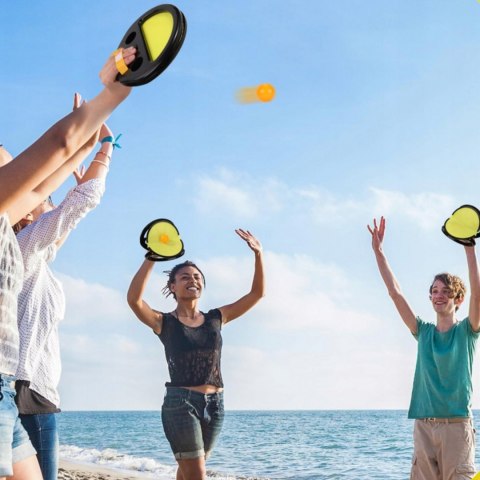 WOOPIE Catch Ball Gra Zręcznościowa Rzucaj Łap Dla Dwojga 2x Paletki+ 4 Piłki WOOPIE Catch Ball Gra Zręcznościowa Rzucaj Łap Dla Dwojga 2x Paletki+ 4 Piłki