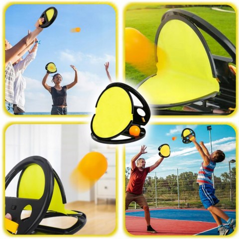 WOOPIE Catch Ball Gra Zręcznościowa Rzucaj Łap Dla Dwojga 2x Paletki+ 4 Piłki WOOPIE Catch Ball Gra Zręcznościowa Rzucaj Łap Dla Dwojga 2x Paletki+ 4 Piłki